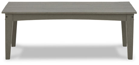 Visola Outdoor Coffee Table with 2 End Tables in Gray from Ashley - Luna Furniture
