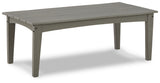 Visola Outdoor Coffee Table with 2 End Tables in Gray from Ashley Furniture - Luna Furniture