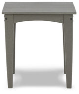 Visola Outdoor Coffee Table with 2 End Tables in Gray from Ashley Furniture - Luna Furniture