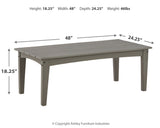 Visola Outdoor Sofa and 2 Lounge Chairs with Coffee Table and 2 End Tables in Gray from Ashley Furniture - Luna Furniture
