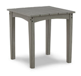 Visola Outdoor Sofa and Loveseat with 2 Lounge Chairs and End Table in Gray from Ashley Furniture - Luna Furniture
