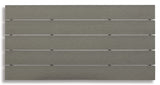 Visola Outdoor Sofa and Loveseat with 2 Lounge Chairs and End Table in Gray from Ashley Furniture - Luna Furniture