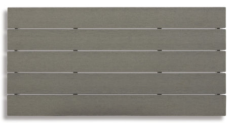 Visola Outdoor Sofa with Coffee Table in Gray from Ashley - Luna Furniture