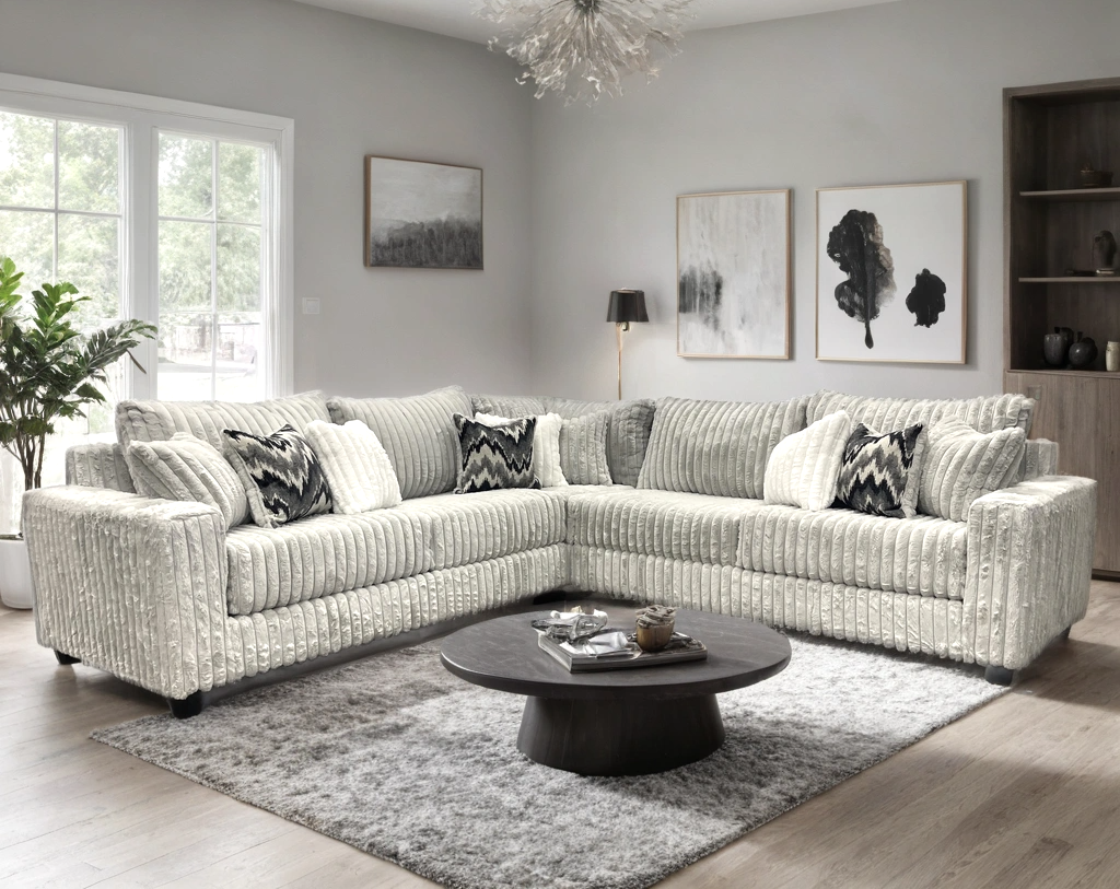 Vitaliy Gray Oversized Sectional from Happy Homes - Luna Furniture