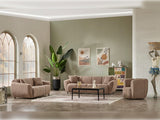 Vizyon 3-pieces (Sofa & Loveseat & Chair) Livingroom Set in Brown from Furnia - Luna Furniture
