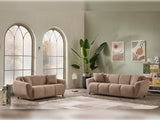 Vizyon 3-pieces (Sofa & Loveseat & Chair) Livingroom Set in Brown from Furnia - Luna Furniture