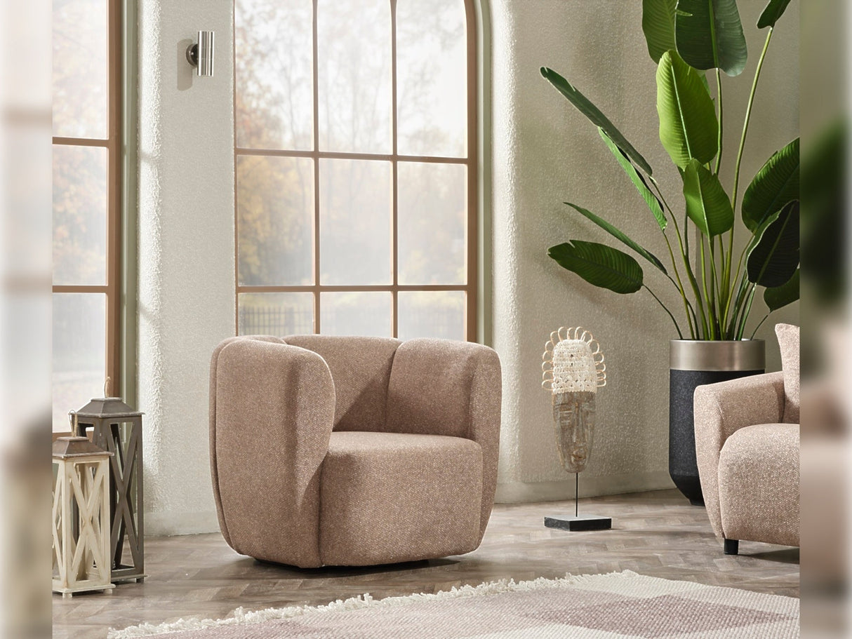 Vizyon Chair in Brown from Furnia - Luna Furniture