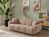 Vizyon Stationary Sofa in Brown from Furnia - Luna Furniture