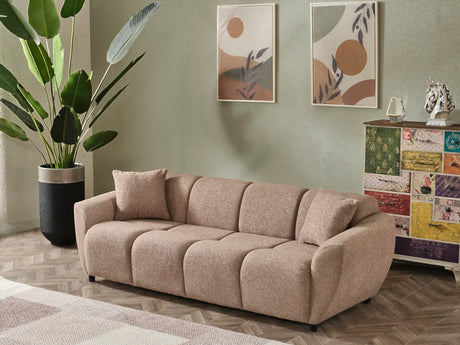 Vizyon Stationary Sofa in Brown from Furnia - Luna Furniture