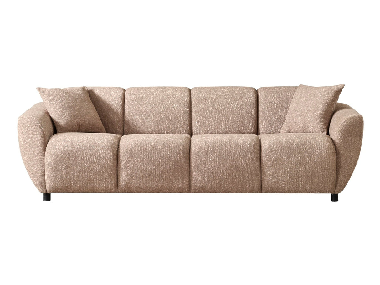 Vizyon Stationary Sofa in Brown from Furnia - Luna Furniture