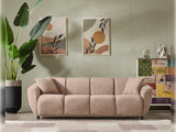 Vizyon Stationary Sofa in Brown from Furnia - Luna Furniture
