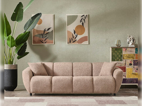 Vizyon Stationary Sofa in Brown from Furnia - Luna Furniture