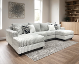 Volna Gray Double Chaise Sectional from Happy Homes - Luna Furniture