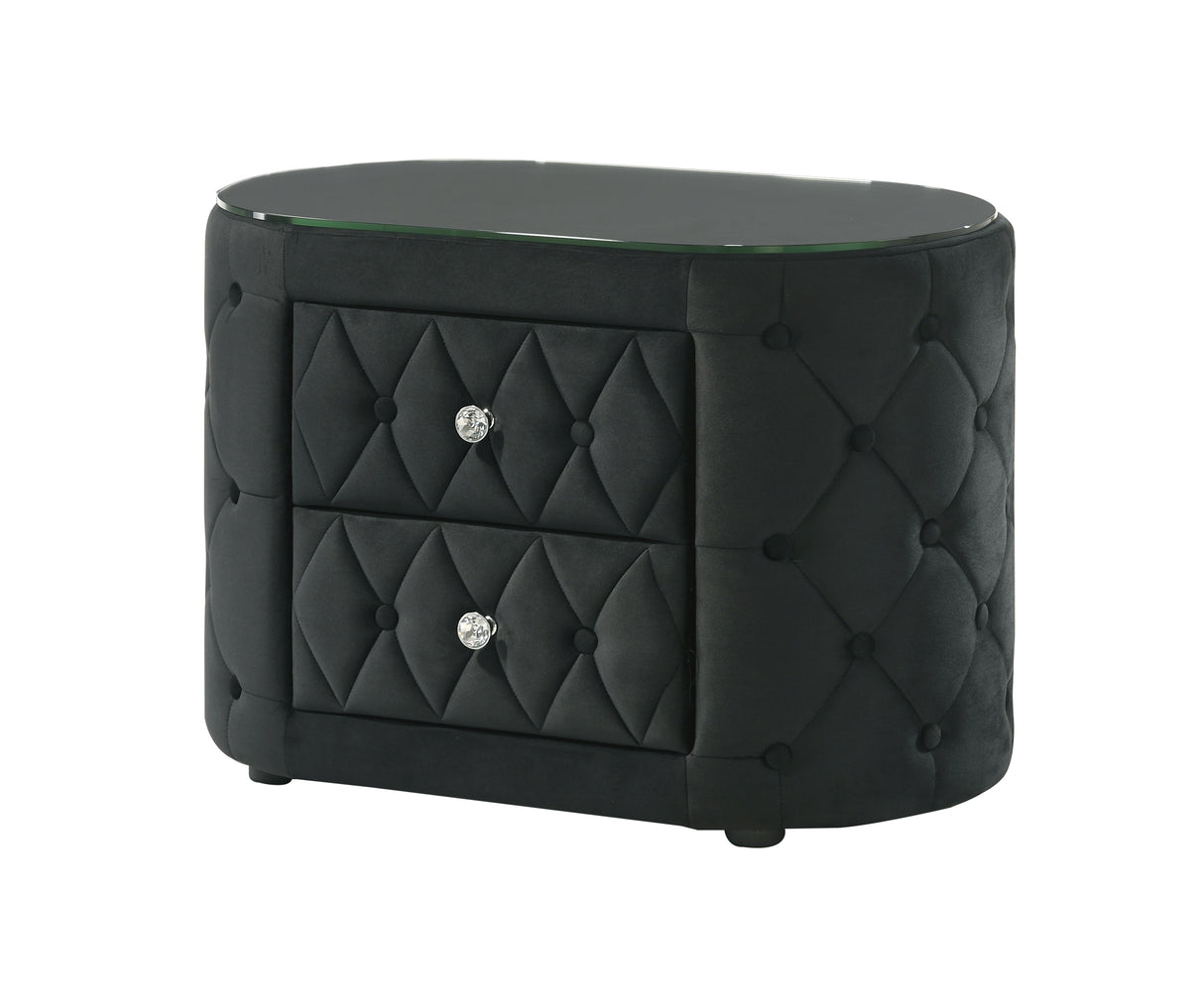 Voltare Black Nightstand from Crown Mark - Luna Furniture