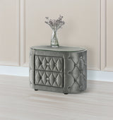 Voltare Gray Nightstand from Crown Mark - Luna Furniture