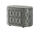 Voltare Gray Nightstand from Crown Mark - Luna Furniture