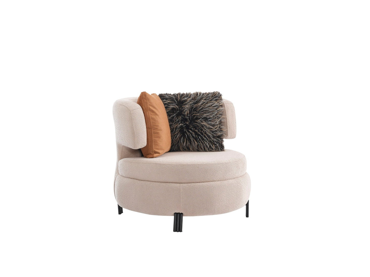 Voyance Chair in Beige from Furnia - Luna Furniture