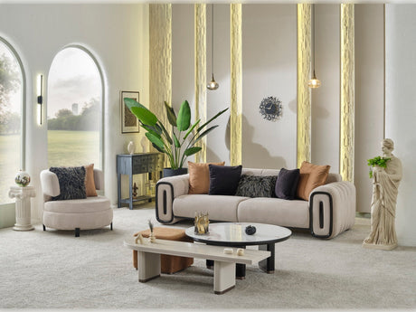 Voyance Chair in Beige from Furnia - Luna Furniture