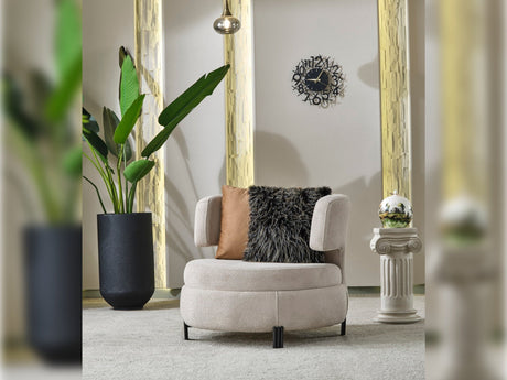 Voyance 4-pieces (2 Four Seat Sofa & 2 Chair) Livingroom Set in Beige from Furnia - Luna Furniture