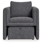 Vreni Charcoal/Black Accent Chair from Ashley - Luna Furniture
