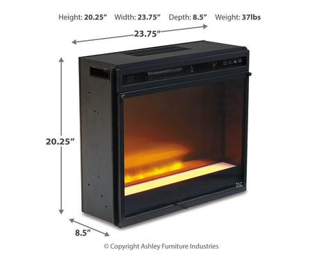 Entertainment Accessories Black Electric Fireplace Insert from Ashley - Luna Furniture