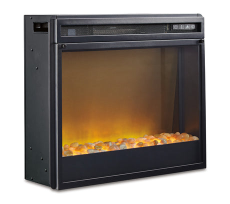 Trinell Brown 63" TV Stand with Electric Fireplace from Ashley - Luna Furniture