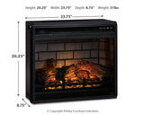 Entertainment Accessories Black Electric Infrared Fireplace Insert from Ashley Furniture - Luna Furniture