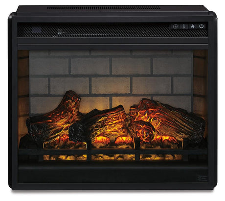 Entertainment Accessories Black Electric Infrared Fireplace Insert from Ashley Furniture - Luna Furniture