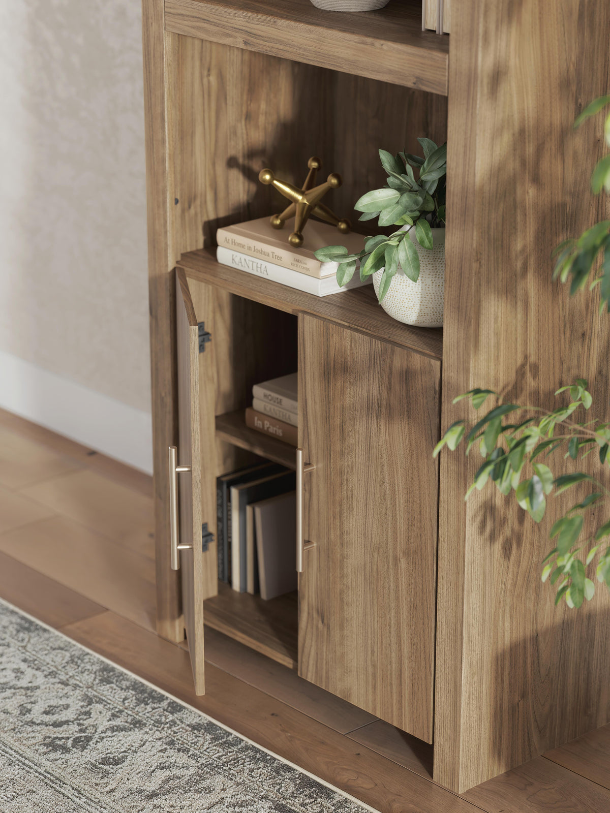Dovander Brown Display Cabinet from Ashley - Luna Furniture