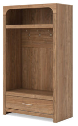 Dovander Brown Hall Tree with Storage Bench from Ashley - Luna Furniture