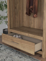 Dovander Brown Hall Tree with Storage Bench from Ashley - Luna Furniture
