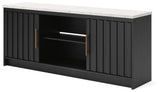 Cadmori Black/White 63" TV Stand from Ashley - Luna Furniture