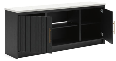 Cadmori Black/White 63" TV Stand from Ashley - Luna Furniture