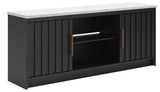 Cadmori Black/White 63" TV Stand from Ashley - Luna Furniture