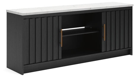 Cadmori Black/White 63" TV Stand from Ashley - Luna Furniture