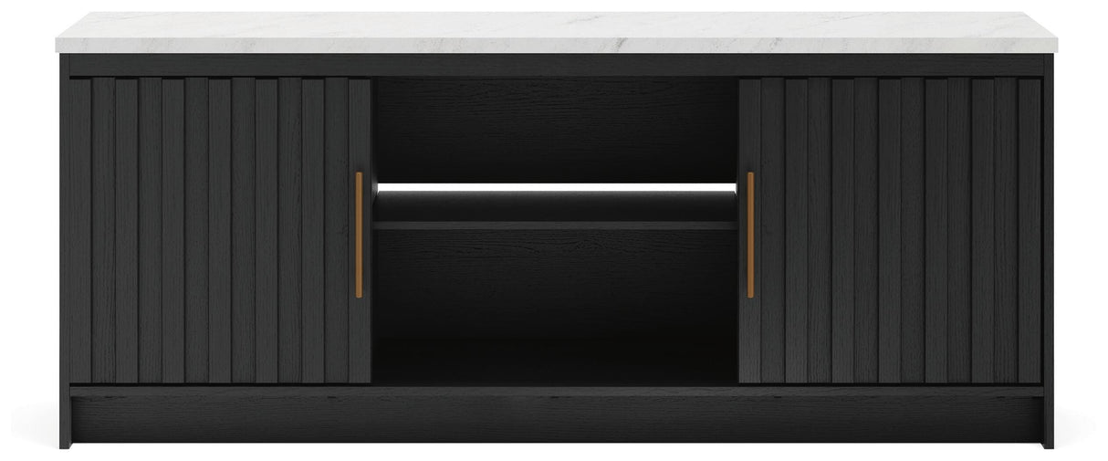 Cadmori Black/White 63" TV Stand from Ashley - Luna Furniture