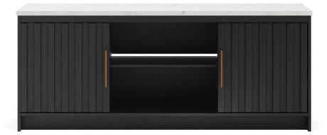 Cadmori Black/White 63" TV Stand from Ashley - Luna Furniture