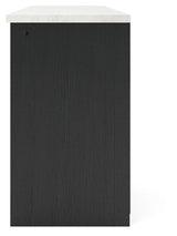 Cadmori Black/White 63" TV Stand from Ashley - Luna Furniture