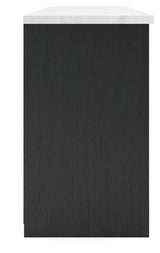 Cadmori Black/White 63" TV Stand from Ashley - Luna Furniture