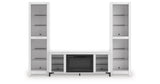 Brollevi White 3-Piece Entertainment Center from Ashley Furniture - Luna Furniture