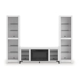 Brollevi White 3-Piece Entertainment Center from Ashley Furniture - Luna Furniture