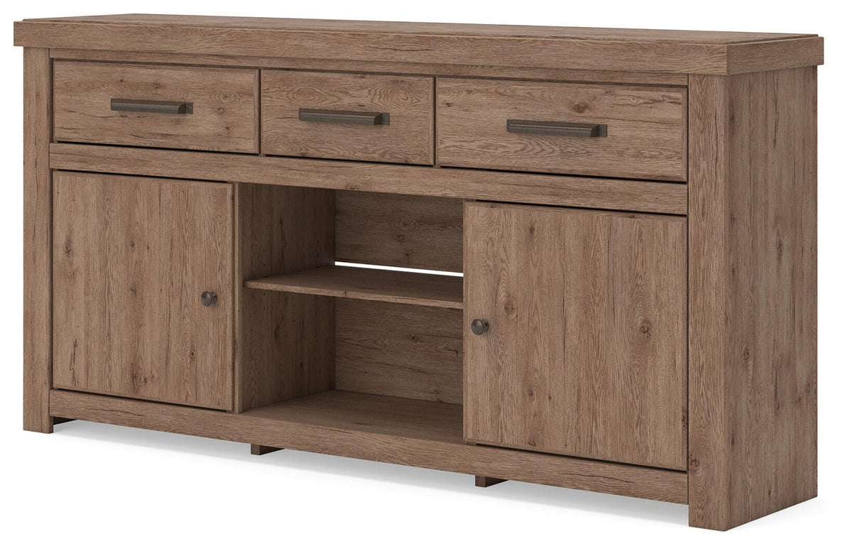 Garistyn Brown 73" TV Stand from Ashley - Luna Furniture