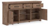 Garistyn Brown 73" TV Stand from Ashley - Luna Furniture