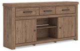 Garistyn Brown 73" TV Stand from Ashley - Luna Furniture