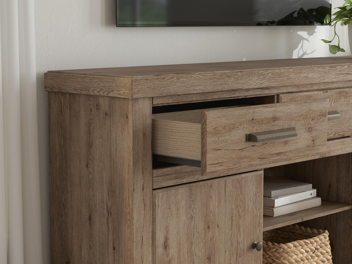 Garistyn Brown 73" TV Stand from Ashley - Luna Furniture