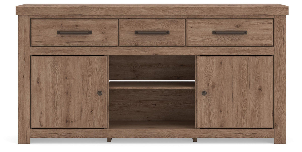 Garistyn Brown 73" TV Stand from Ashley - Luna Furniture