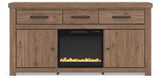 Garistyn 73" TV Stand with Electric Fireplace from Ashley - Luna Furniture