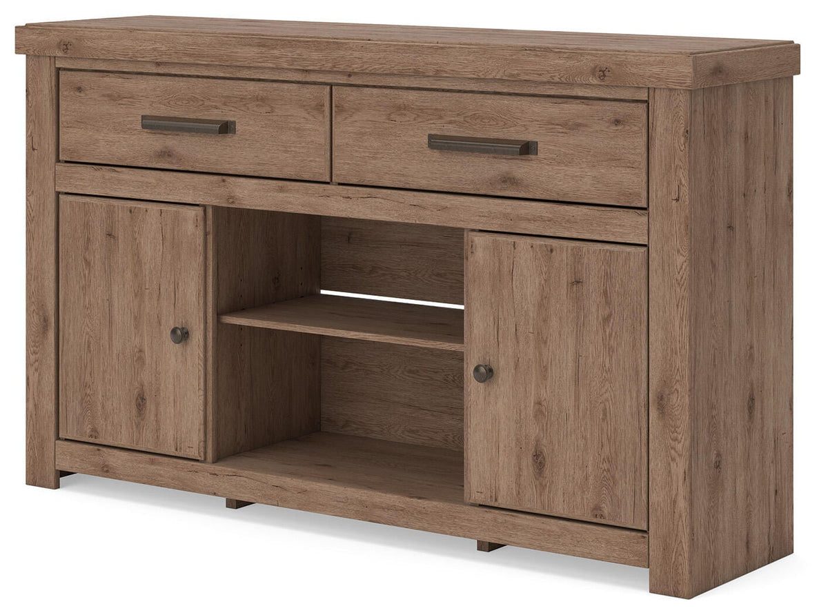 Garistyn Brown 62" TV Stand from Ashley - Luna Furniture