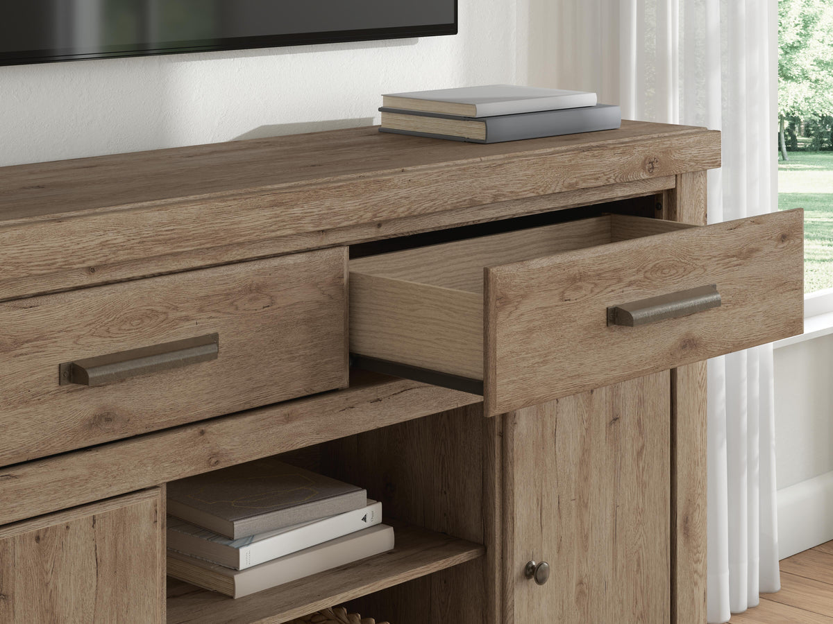 Garistyn Brown 62" TV Stand from Ashley - Luna Furniture