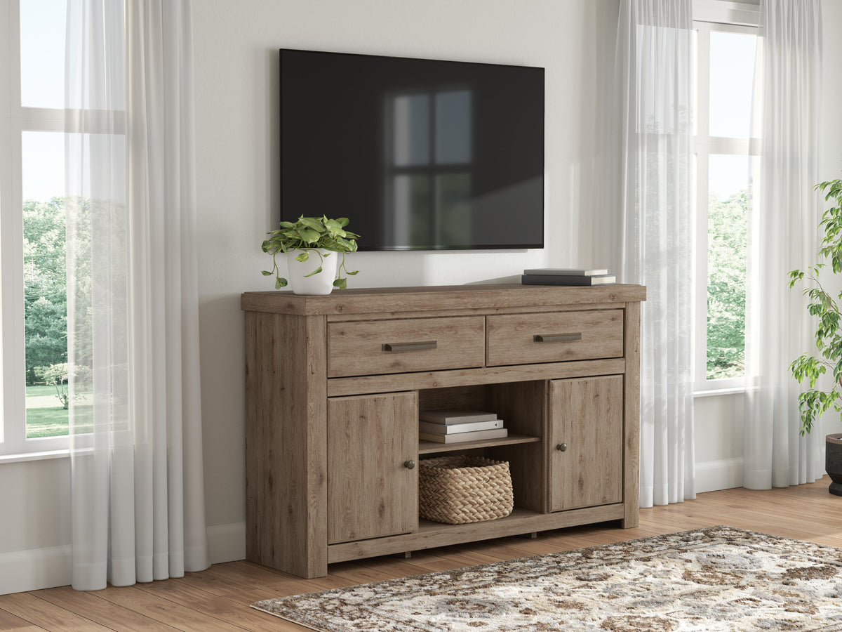 Garistyn Brown 62" TV Stand from Ashley - Luna Furniture